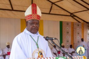 Bishop Martin Mtumbuka giving his remarks at the National Childrens Congress Opening Mass