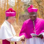 The Apostolic Nuncio, Archbishop Gian Luca Perici, with Bishop Martin Anwell Mtumbuka (President of MCCB) at the ceremony