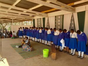 St Maria Goretti Girls Catholic Secondary School leaders showcasing their talents to spice up the celebration
