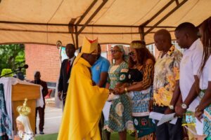 Family from small Christian communities under Maula Cathedral Parish, receiving blessings after renewing their marriage vows