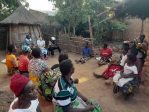 Mkutu support group having interaction with Sister Mulenga on the progress of their group