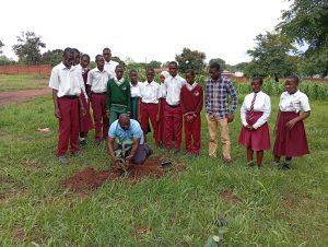 Nyaka, planting his tree