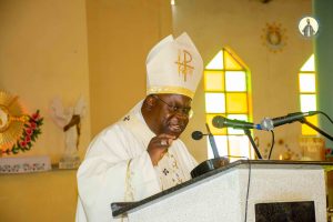 Archbishop Tambala reminding the faithful that our vision must come from the heart to establish the Kingdom of God.