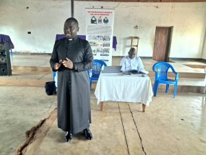 Fr Kaliwamba during the animations