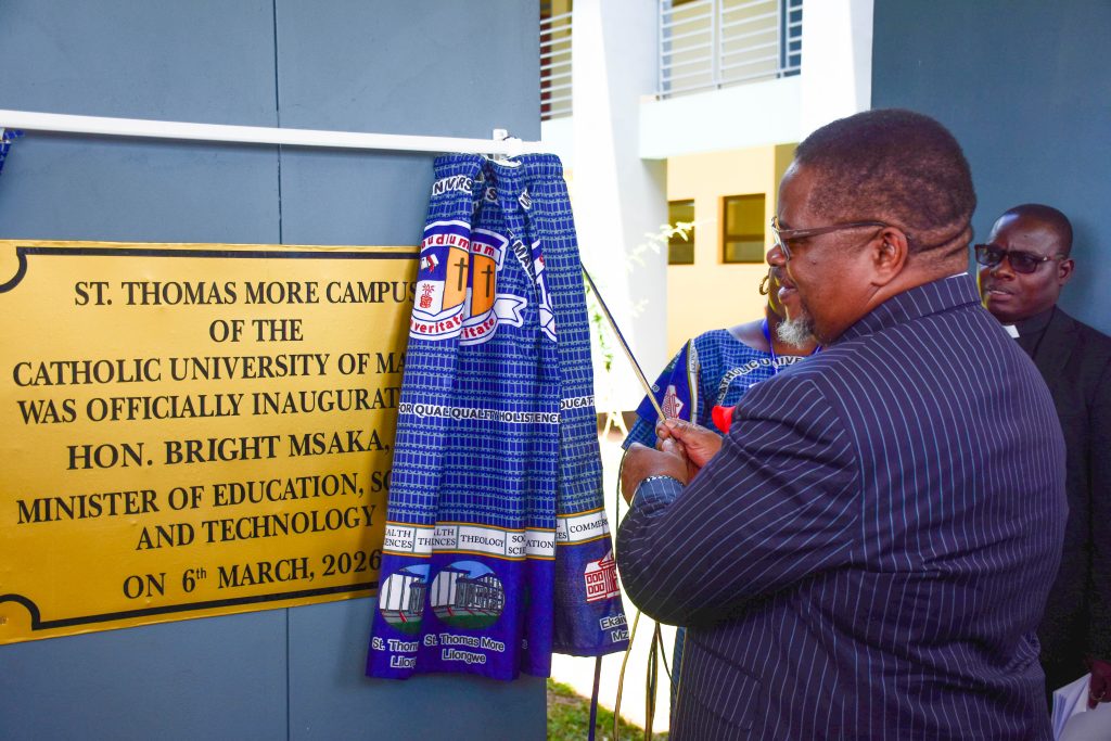 Min Msaka officially inaugurating St. Tomas More Campus